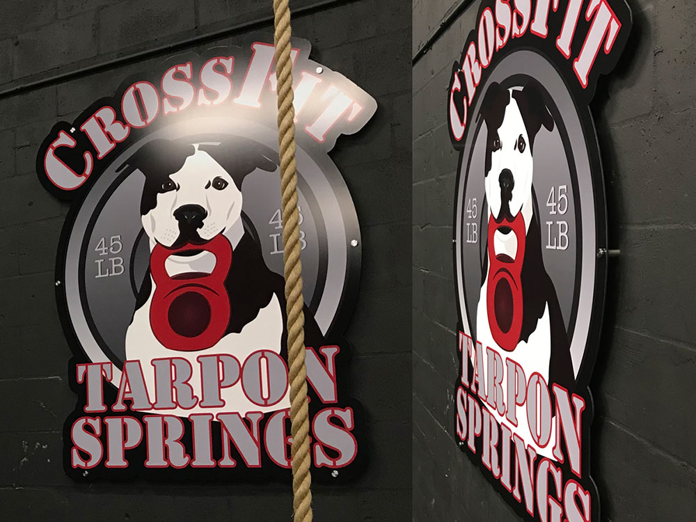 Metal signs and banners